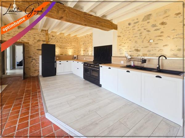 Maison de campagne rénovée – Plain-pied avec grand séjour – Proche Moulins