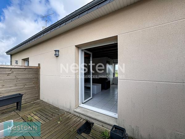 Maison 2 pièces à vendre aux des grèves de Langueux ! Ideal investissement ou premier achat, maison avec une chambre, jardin et parking avec vue sur les Grèves de Langueux !