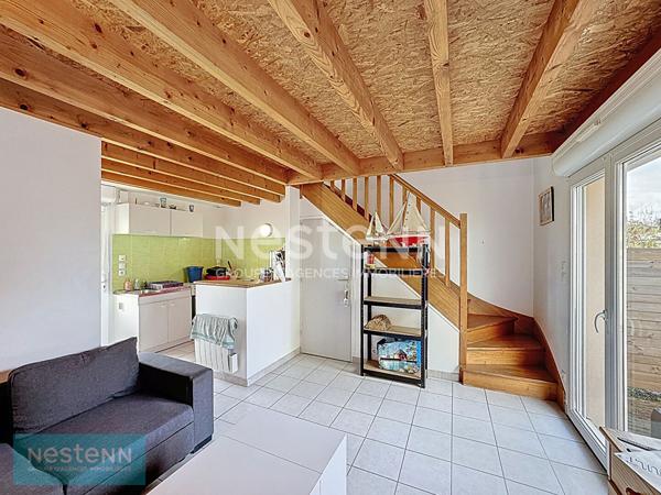 Maison 2 pièces à vendre aux des grèves de Langueux ! Ideal investissement ou premier achat, maison avec une chambre, jardin et parking avec vue sur les Grèves de Langueux !