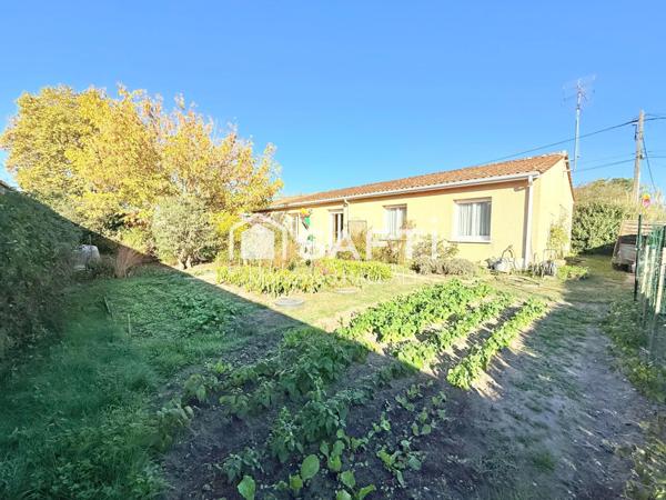 Maison plain pied 93 m², 3 ch, garage, jardin,