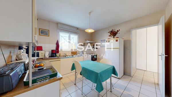 Maison plain pied 93 m², 3 ch, garage, jardin,