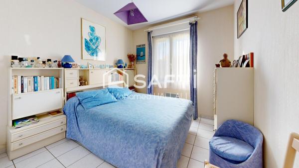 Maison plain pied 93 m², 3 ch, garage, jardin,