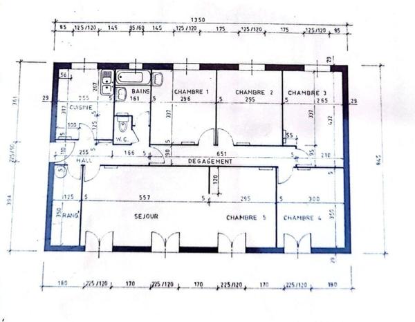 Pavillon sur sous sol 4 chambres
