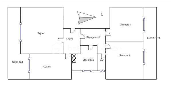 Appartement de 75 m²