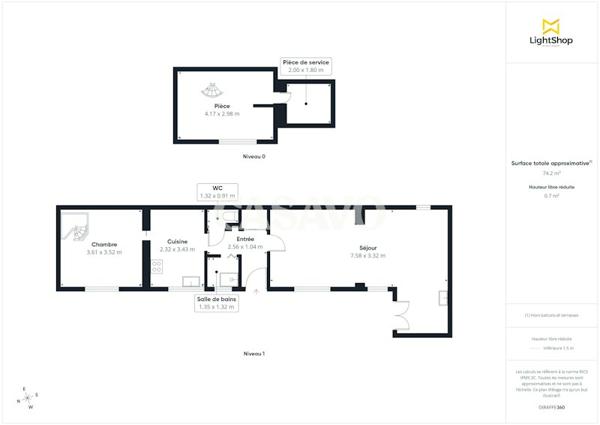 Vente Maison 4 pièces de 68m² - 92210 Saint-Cloud