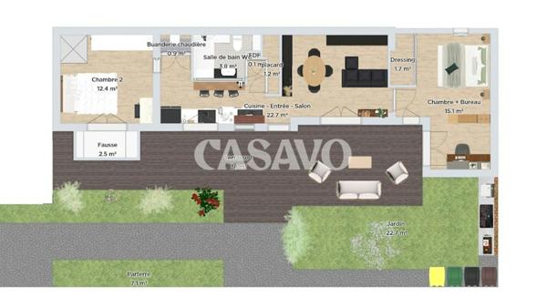 Vente Maison 4 pièces de 68m² - 92210 Saint-Cloud