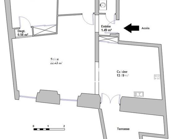 Location Appartement 3 pièces 58.41 m² - VENELLE DES LAVANDIERES Uzes 30700