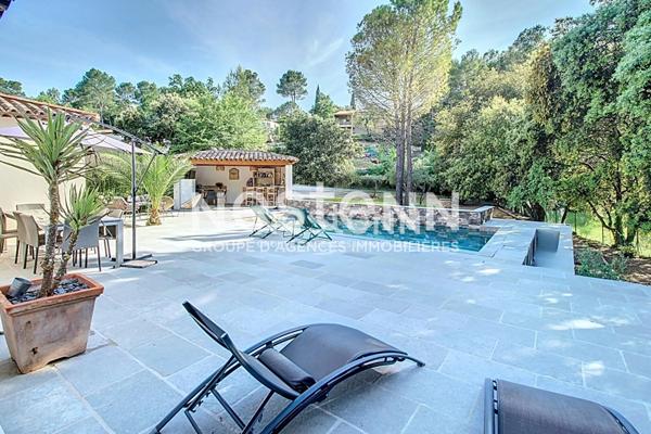 Maison à Lorgues de 130m2 de plain pied , Piscine BALI 8/4, terrain de 2000m2 ,quartier recherché!