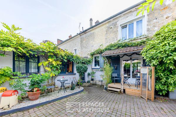 Le refuge bohème d’un ancien corps de ferme à Presles