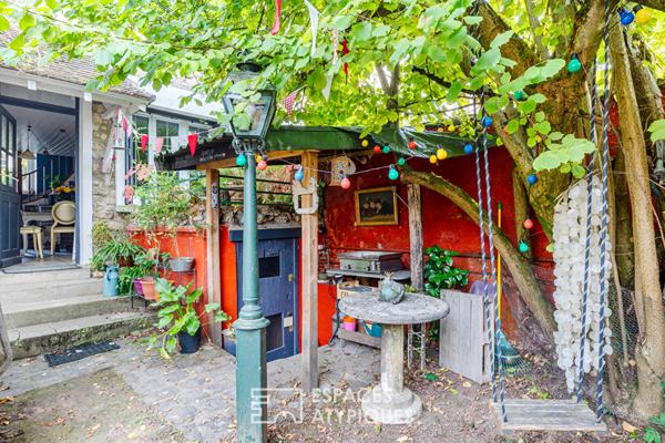 Le refuge bohème d’un ancien corps de ferme à Presles