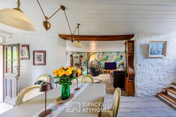 Le refuge bohème d’un ancien corps de ferme à Presles