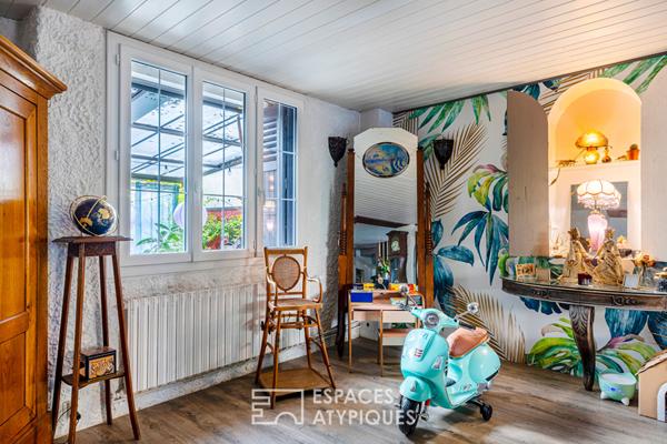 Le refuge bohème d’un ancien corps de ferme à Presles