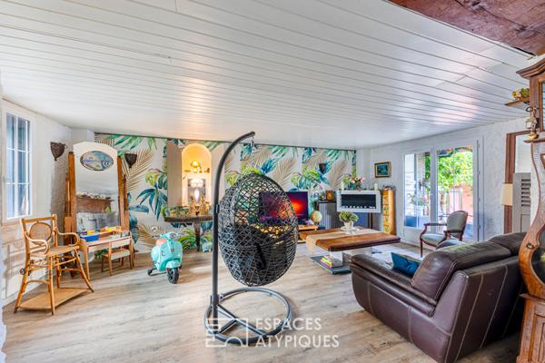 Le refuge bohème d’un ancien corps de ferme à Presles