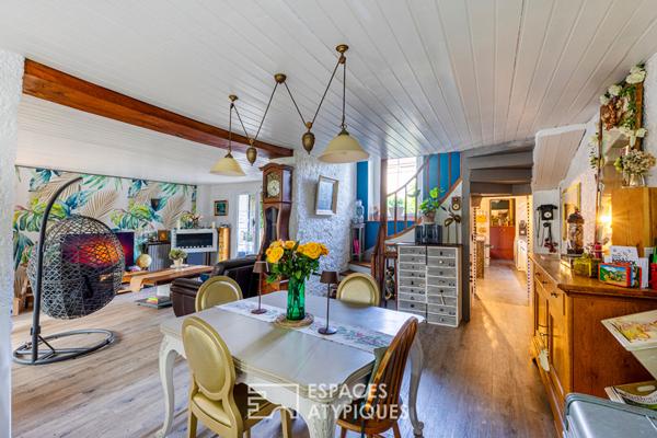 Le refuge bohème d’un ancien corps de ferme à Presles