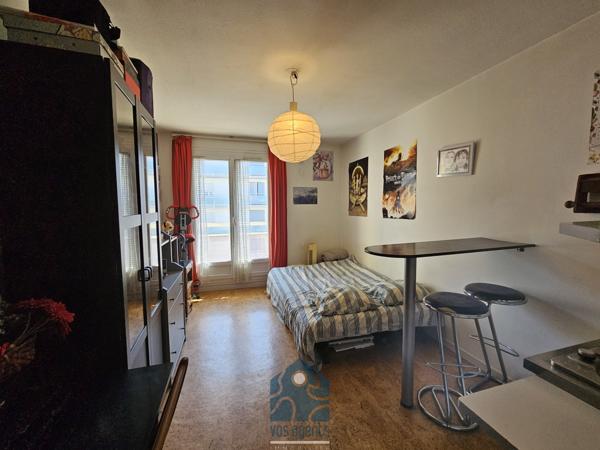 Studio avec balcon et cave