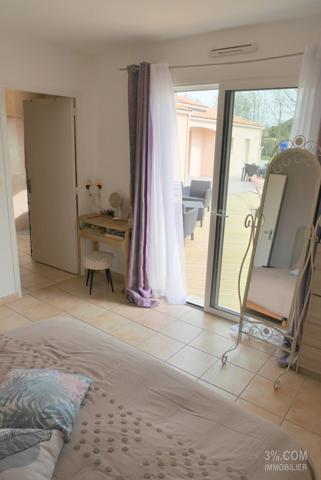 MAISON PLAIN-PIED 8 PIÈCES 196 m², GARAGE, TERRASSE, ÉTANG, PISCINE HORS SOL sur TERRAIN 16 295 m² Aizenay (85190)