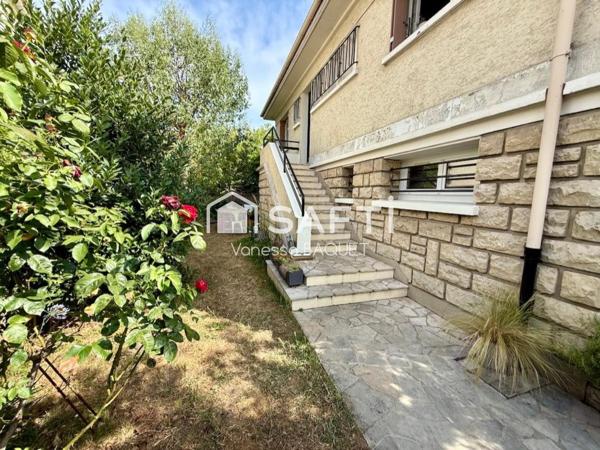 Maison 4 pièces de 95 m² habitables, 3 chambres  + combles aménageables, 12 minutes de la gare