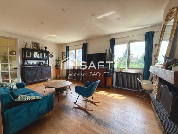 Maison 4 pièces de 95 m² habitables, 3 chambres  + combles aménageables, 12 minutes de la gare