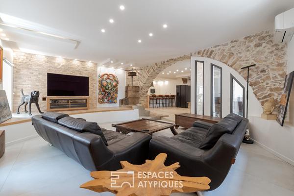 Appartement de caractère dans un ancien moulin à huile du XVIe siècle à Vallauris