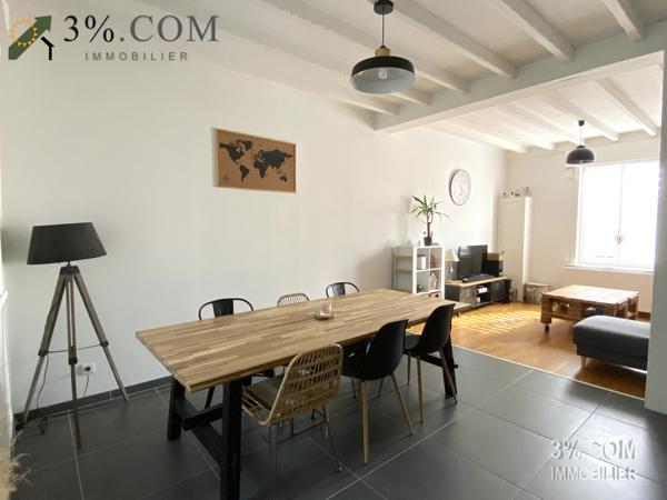 MAISON SEMI-MITOYENNE 1930 DE 107 M² AVEC 4 CH + JARDIN + GARAGE Tourcoing (59200)