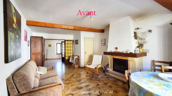 Maison de village Valensole 95 m2 avec tropézienne, garage et cave voûtée