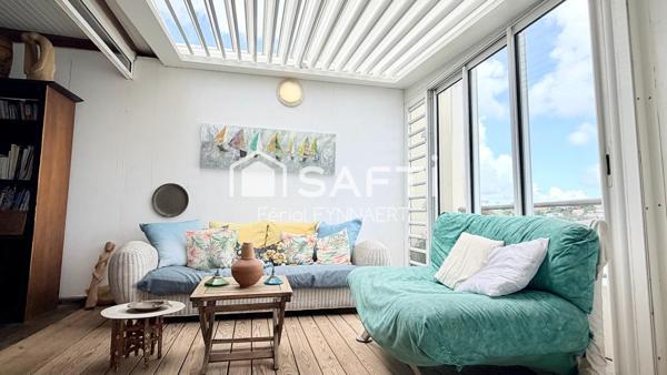 T4 DERNIER ÉTAGE – TERRASSE 56 M² – VUE MER