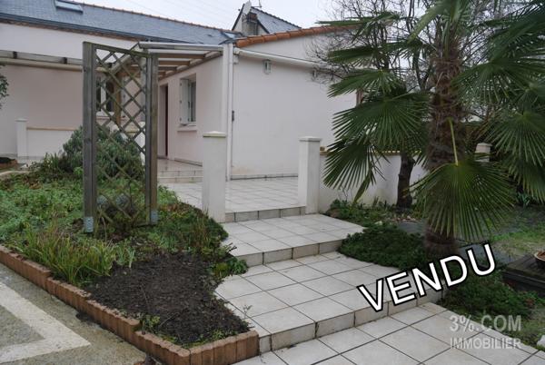 Maison Ancienne à Etage de 103 m², 3 Chambres, Terrain de 308m², garage 23 m², cave 21 m² Vertou (44120)