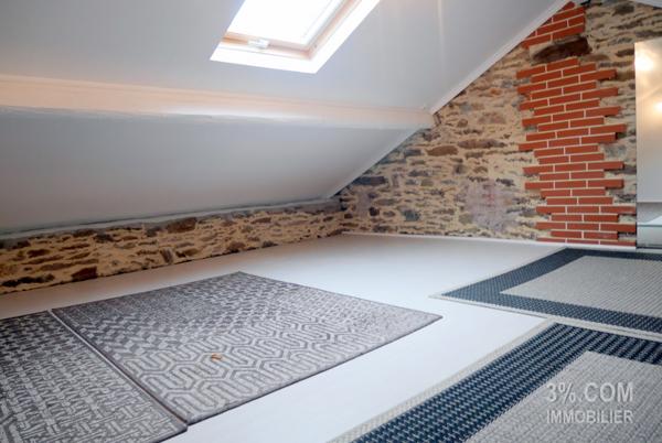 Maison Ancienne à Etage de 103 m², 3 Chambres, Terrain de 308m², garage 23 m², cave 21 m² Vertou (44120)