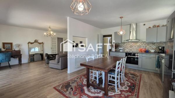 EN REZ-DE-JARDIN  T3 DE 120 m2 RENOVE  PLAGE A 1km