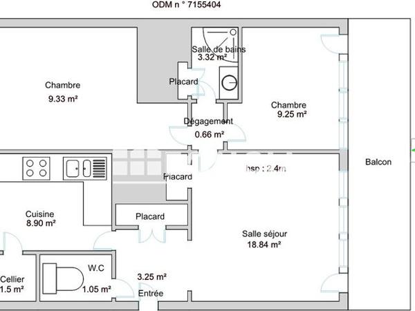 Location Appartement 3 pièces 54.6 m² - RUE DU IV SEPTEMBRE Tarbes 65000