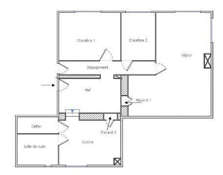 Appartement T3 à vendre  4 pièces - 101,53 m2 ROMANS SUR ISERE - 26