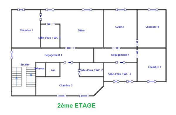 Immeuble
         17 pièces
        - 441 m² Exclusivité 840 000 € *