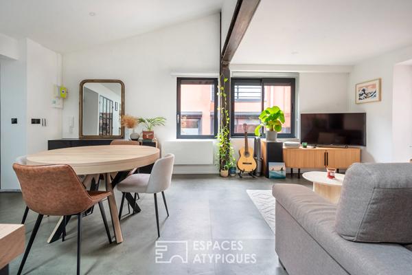 Duplex contemporain sur cour