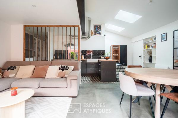 Duplex contemporain sur cour