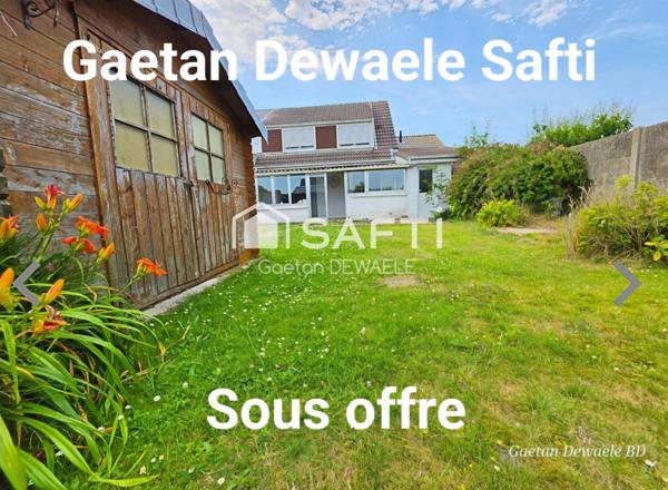 Maison familiale 4 chambres avec jardin à Bray-Dunes Village