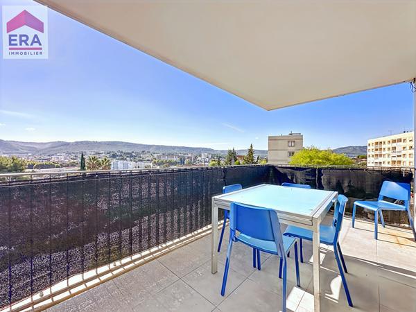A vendre Appartement 3 pièces, garage, grande terrasse avec vue panoramique à Aubagne