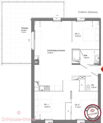 Appartement à vendre 4 pièces de 77 m²