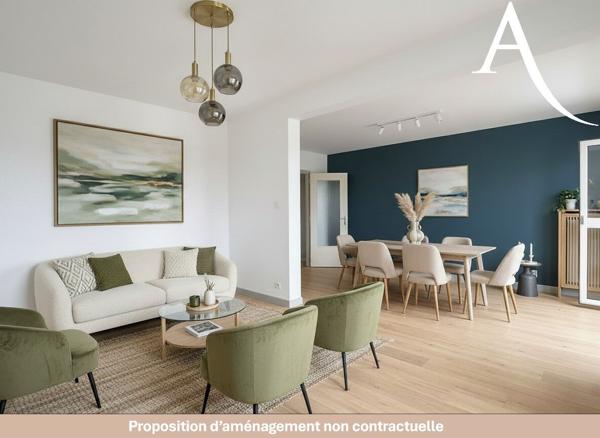 Spacieux T4 avec son garage, ses balcons, son jardin et sa cave