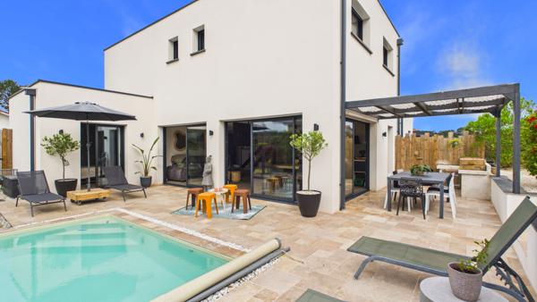 Villa contemporaine - Piscine chauffée, 5 chambres, Suite parentale RDC Saint vincent de tyrosse
