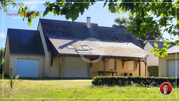 Maison de Plain-pied de 2006 - 4 chambres - double garage en village près du Canal