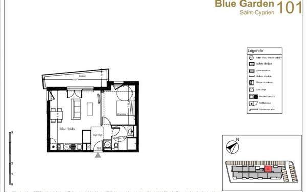 Appartement à vendre    1 pièce • 47,20 m2 Saint-Cyprien