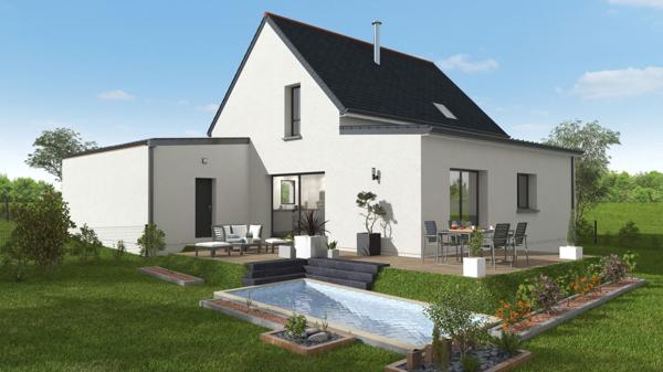 Terrain + Maison à vendre 6 pièces - 118 m²