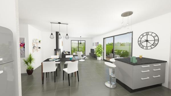 Terrain + Maison à vendre 6 pièces - 118 m²