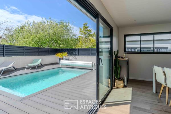 Maison d’architecte avec volumes généreux et piscine