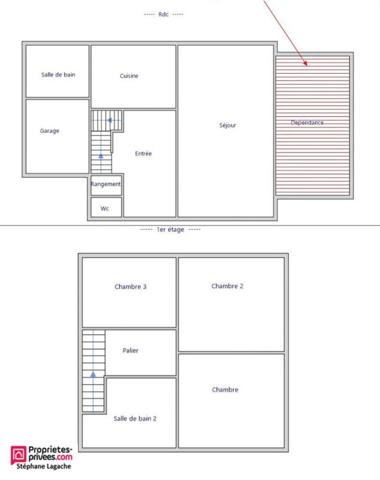Maison Calonne Ricouart 5 pièce(s) 105 m2 avec jardin et garage