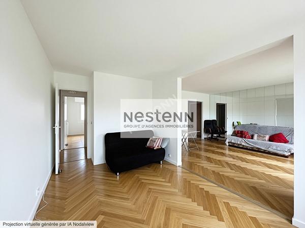 Appartement Ermont 4 pièces 79 m2- balcon - cave - box - Gare - F4- lumineux- ascenseur