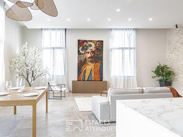 Appartement à la rénovation contemporaine, vue Loire