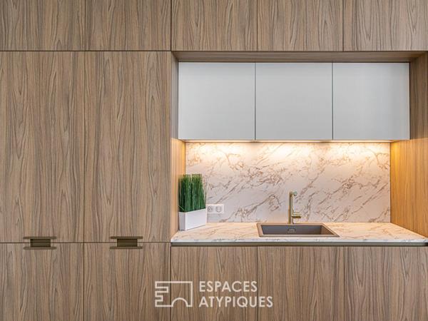 Appartement à la rénovation contemporaine, vue Loire