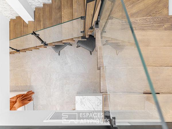 Appartement à la rénovation contemporaine, vue Loire