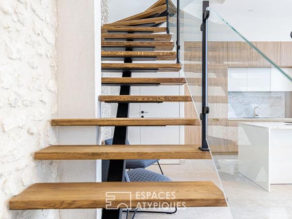 Appartement à la rénovation contemporaine, vue Loire